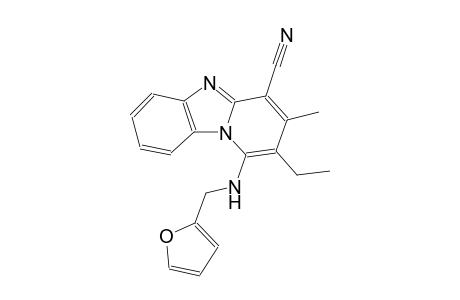 2-Ethyl-1-[(2-furylmethyl)amino]-3-methylpyrido[1,2-a]benzimidazole-4-carbonitrile