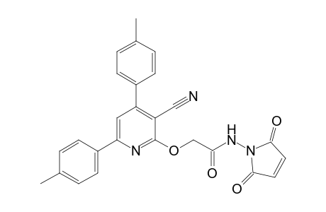 2-([3-cyano-4,6-di-p-tolylpyridin-2-yl]oxy)-N-(2,5-dioxo-2,5-dihydro-1H-pyrrol-1-yl)acetamide