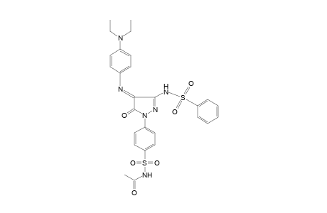 N-{p-{3-(benzenesulfonamido)-4-[p-)diethylamino)phenylimino]-5-oxo-2-pyrazolin-1-yl}phenylsulfonyl}acetamide