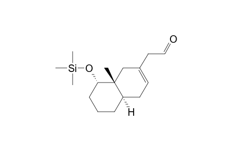 (4a.alpha.,8.alpha.,8a.beta.)-(+-)-[1,4,4a,5,6,7,8,8a-Octahydro-8a-methyl-8-[(trimethylsilyl)oxy]-2-naphthalenyl]-1-ethanone