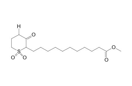 3-oxotetrahydro-2H-thiopyran-2-dodecanoic acid, methyl ester, 1,1-dioxide
