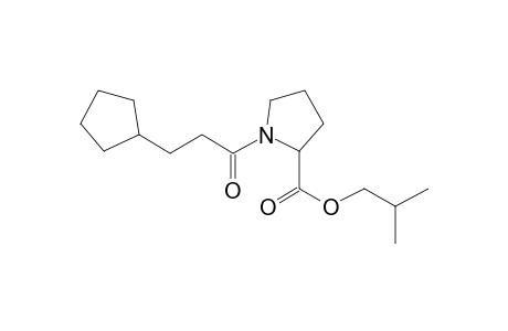 L-Proline, N-(3-cyclopentylpropionyl)-, isobutyl ester