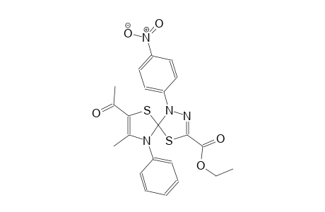 4,6-dithia-1,2,9-triazaspiro[4.4]nona-2,7-diene-3-carboxylic acid,7-acetyl-8-methyl-1-(4-nitrophenyl)-9-phenyl-, ethyl ester