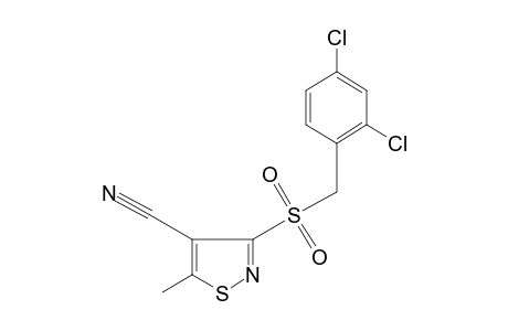 3-[(2,4-DICHLOROBENZYL)SULFONYL]-5-METHYL-4-ISOTHIAZOLECARBONITRILE