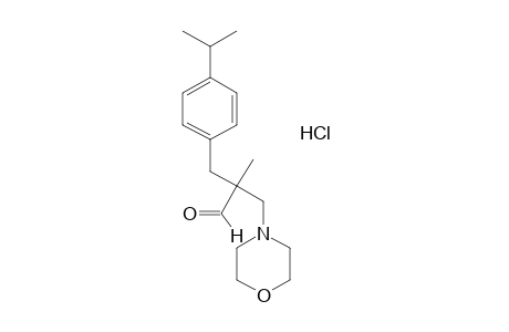 a-(p-isopropylbenzyl)-a-methyl-4-morpholinepropionaldehyde, hydrochloride