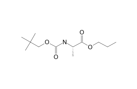 L-Alanine, N-neopentyloxycarbonyl-, propyl ester