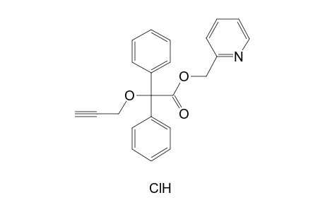 diphenyl(2-propynyl)acetic acid, (2-pyridyl)methyl ester, hydrochloride