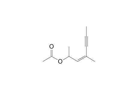 (Z)-4-methylhept-3-en-5-yn-2-yl acetate