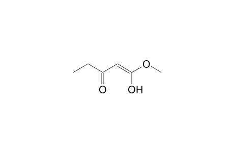3-Oxopentanoic acid, methyl ester, enol form