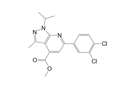 1H-pyrazolo[3,4-b]pyridine-4-carboxylic acid, 6-(3,4-dichlorophenyl)-3-methyl-1-(1-methylethyl)-, methyl ester