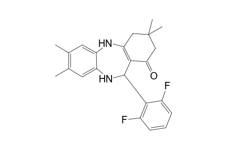 11-(2,6-difluorophenyl)-3,3,7,8-tetramethyl-2,3,4,5,10,11-hexahydro-1H-dibenzo[b,e][1,4]diazepin-1-one