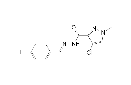 4-chloro-N'-[(E)-(4-fluorophenyl)methylidene]-1-methyl-1H-pyrazole-3-carbohydrazide