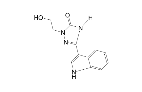 1-(2-hydroxyethyl)-3-(indol-3-yl)-deltasquare-1,2,4-triazolin-5-one