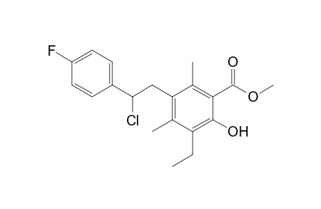 Methyl 5-[2-Chloro-2-(4-fluorophenyl)ethyl]-3-ethyl-4,6-dimethylsalicylate