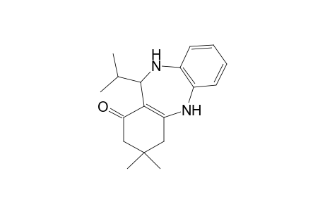 3,3-dimethyl-2,3,4,5,10,11-hexahydro-11-isopropyl-1H-dibenzo[b,e][1,4]diazepin-1-one