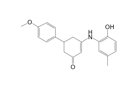 2-Cyclohexen-1-one, 3-[(2-hydroxy-5-methylphenyl)amino]-5-(4-methoxyphenyl)-