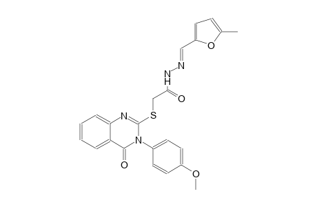 2-{[3-(4-methoxyphenyl)-4-oxo-3,4-dihydro-2-quinazolinyl]sulfanyl}-N'-[(E)-(5-methyl-2-furyl)methylidene]acetohydrazide