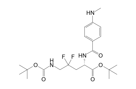 N5-[(1,1-Dimethylethoxy)carbonyl]-N2-[4-(methylamino)benzoyl]-DL-4,4,difluoroornithine tert-Butyl ester