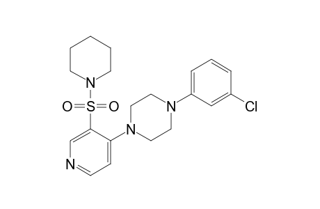 1-(m-Chlorophenyl)-4-[3-(piperidinosulfonyl)-4-pyridyl]piperazine