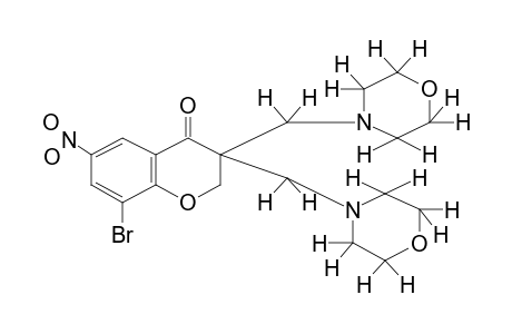 3,3-BIS(MORPHOLINOMETHYL)-8-BROMO-6-NITRO-4-CHROMANONE