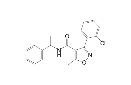 3-(o-chlorophenyl)-5-methyl-N-(alpha-methylbenzyl)-4-isoxazolecarboxamide