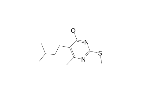 5-Isopentyl-6-methyl-2-(methylsulfanyl)-4-pyrimidinol