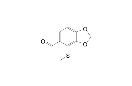 4-(methylthio)-1,3-benzodioxole-5-carboxaldehyde