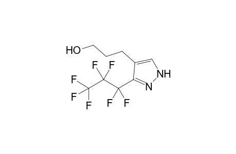 3-HEPTAFLUOROPROPYL-4-(3-HYDROXYPROPYL)-PYRAZOLE