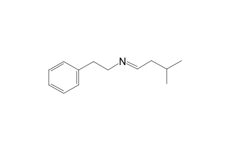 Benzeneethanamine, N-(3-methylbutylidene)-