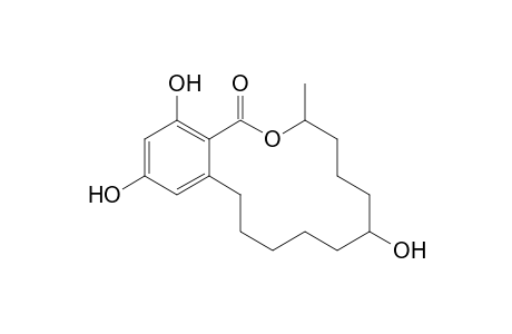 (3S,7X)-3,4,5,6,7,8,9,10,11,12-Decahydro-7,14,16-trihydroxy-3-methyl-1H-2-benzoxacyclotetradecin-1-one