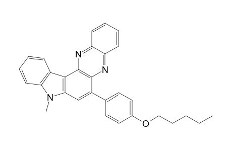 8-Methyl-6-(4-(pentyloxy)phenyl)-8H-indolo[3,2-a]phenazine