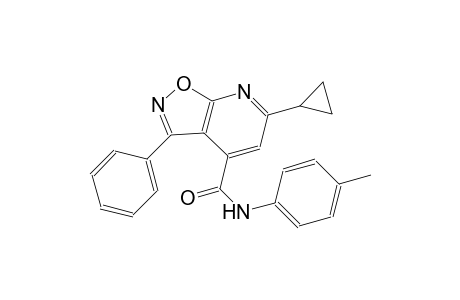 isoxazolo[5,4-b]pyridine-4-carboxamide, 6-cyclopropyl-N-(4-methylphenyl)-3-phenyl-