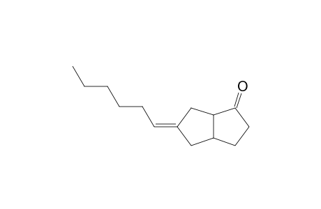 BICYCLO[3.3.0]OCTAN-2-ONE, 7-HEXYLIDENE-, E or Z