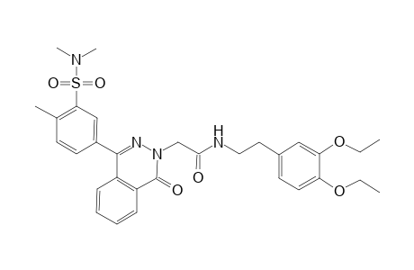 N-[2-(3,4-diethoxyphenyl)ethyl]-2-[4-[3-(dimethylsulfamoyl)-4-methyl-phenyl]-1-keto-phthalazin-2-yl]acetamide