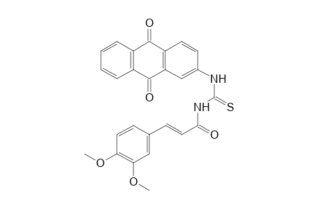 N-[(2E)-3-(3,4-dimethoxyphenyl)-2-propenoyl]-N'-(9,10-dioxo-9,10-dihydro-2-anthracenyl)thiourea