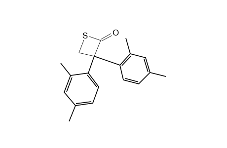 2,2-di-2,4-Xylyl-3-mercaptopropionic acid, beta-(thio lactone)