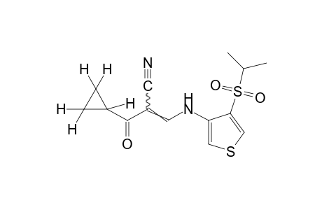 2-(cyclopropylcarbonyl)-3-{[4-(isopropylsulfonyl)-3-thienyl]amino}acrylonitrile