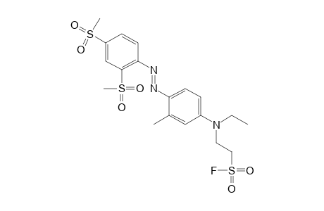 2-{4-{[2,4-bis(methylsulfonyl)phenyl]azo}-N-ethyl-m-toluidino}ethanesulfonyl fluoride