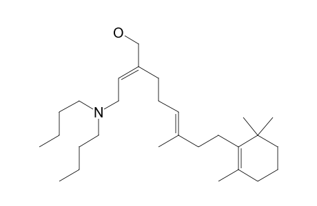 (2E,6E)-9-(2,6,6-Trimethyl-1-cyclohexen-1-yl)-7-methyl-3-hydroxymethyl-1-(N,N-di-n-butylamino)-2,6-nonadiene