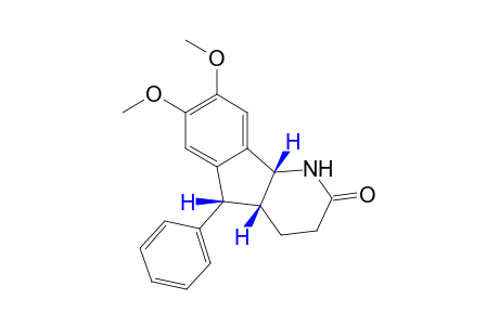 cis-4a,5,cis-4a,9b-7,8-dimethoxy-5-phenyl-4,4a,5,9b-tetrahydro-1H-indeno[1,2-b]pyridin-2(3H)-one