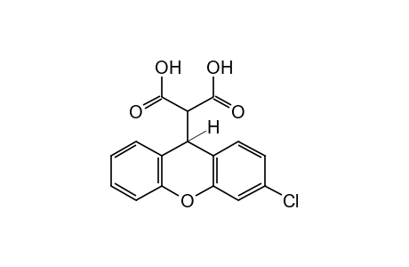 3-chloroxanthene-9-malonic acid