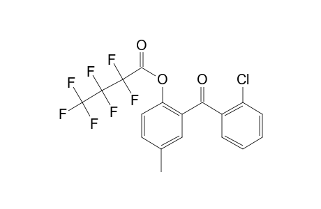 2'-Chloro-2-hydroxy-5-methylbenzophenone, heptafluorobutyrate