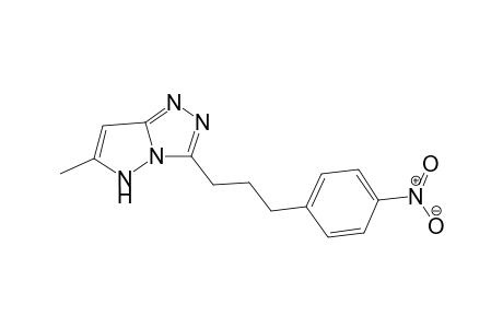 6-Methyl-3-(3-(4-nitrophenyl)propyl)-5H-pyrazolo[5,1-c][1,2,4]triazole