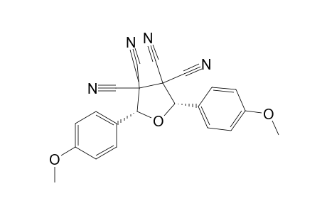 3,3,4,4(2H,5H)-Furantetracarbonitrile, 2,5-bis(4-methoxyphenyl)-, cis-