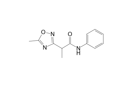 2-(5-Methyl-1,2,4-oxadiazol-3-yl)propananilide