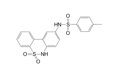 Benzenesulfonamide, N-(6H-dibenzo[c,E]1,2-thiazin-9-yl-5,5-dioxide)-4-methyl-