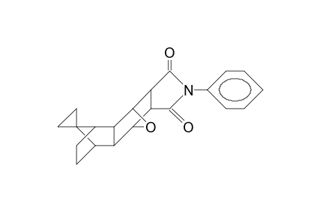 3,9-Epoxy-6-phenyl-14-spiro(1',1'-cyclopropyl)-anti, endo-tetracyclo(9.2.1.0/2,10/.0/4,8/)tetradecane