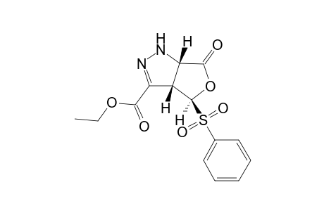 (3aS,4S,6aS)-4-(benzenesulfonyl)-6-oxo-1,3a,4,6a-tetrahydrofuro[3,4-c]pyrazole-3-carboxylic acid ethyl ester