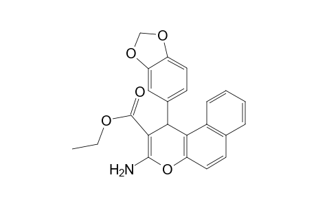 ethyl 3-amino-1-(1,3-benzodioxol-5-yl)-1H-benzo[f]chromene-2-carboxylate