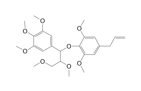 3-(2,6-Dimethoxy-4-prop-2-enylphenoxy)-3-(3,4,5-trimethoxyphenyl)propane-1,2-diol, dimethyl ether